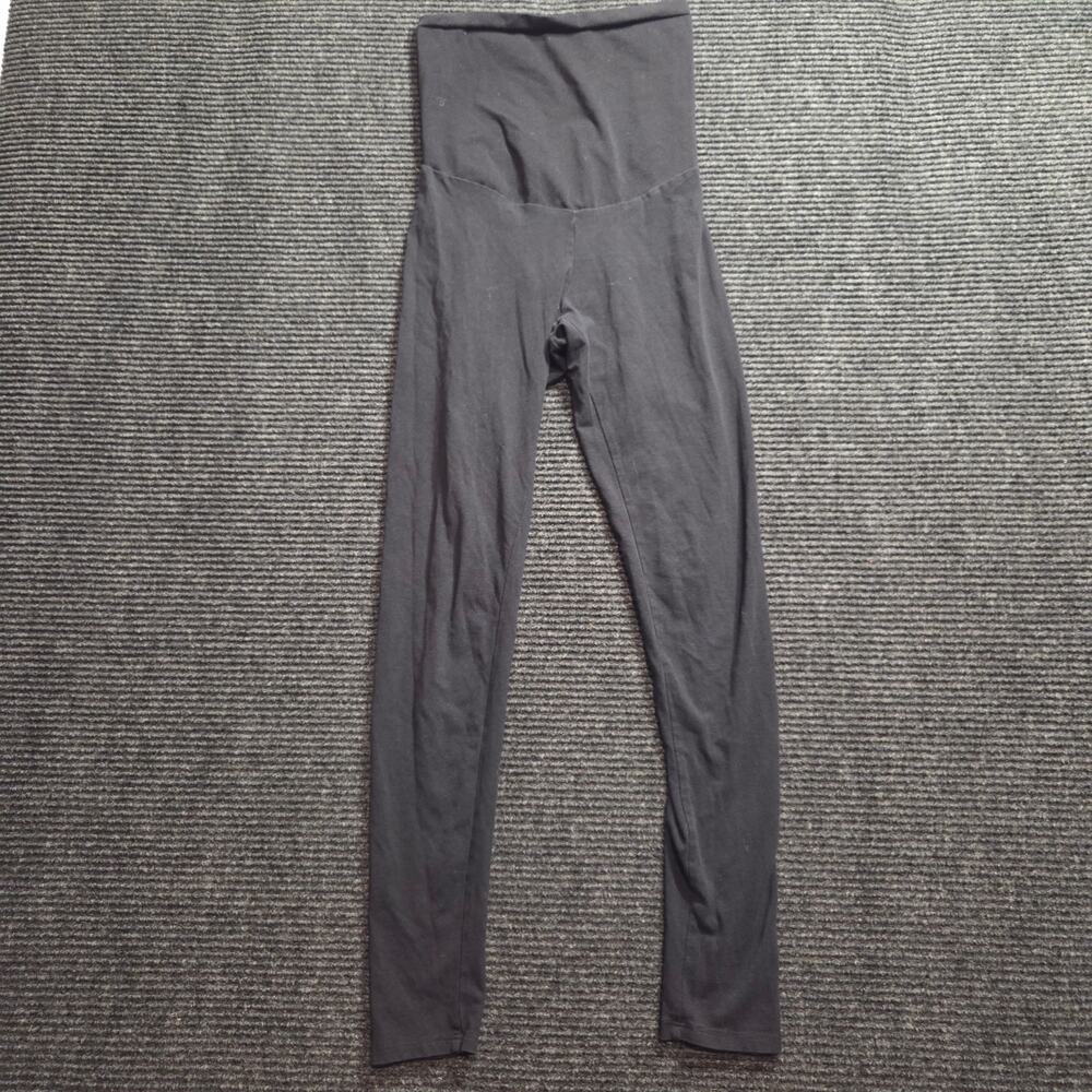 Motherhood Maternity Black Leggings Cotton Size Small